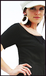 The Bella Top in Black
